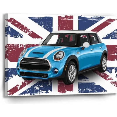 Sablio Obraz Mini sedan Britská vlajka - 90x60 cm