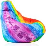 PUFRELAX Калъф за пуф круша, 160л. , Nirvana Light - Rainbow Watercolour (COVER_PUF-G-NL-TEXP-RAW) - topmarket