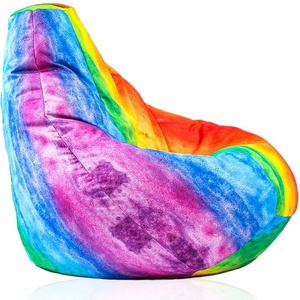 PUFRELAX Калъф за пуф круша, 160л. , Nirvana Light - Rainbow Watercolour (COVER_PUF-G-NL-TEXP-RAW) - topmarket