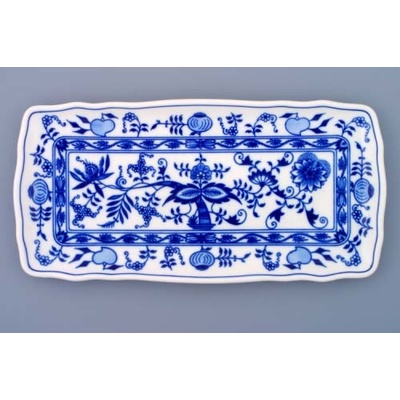 Český porcelán Dubí Cibulák Podnos čtyřhranný 33cm