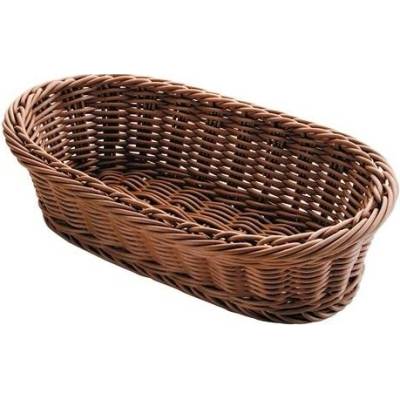 LACOR Košík na pečivo polypropylenový oválný 24 × 18 cm, tmavý