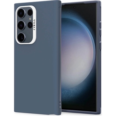 Spigen Cyrill Ultra Color Case - силиконов (TPU) калъф с висока степен на защита за Samsung Galaxy S24 Ultra (тъмносин)