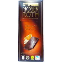 MOSER ROTH ORANGE MANDEL Hořká čokoláda 125 g