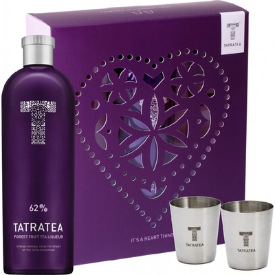 Tatratea Forest Fruit 62% 0,7 l (dárkové balení 2 panáky)