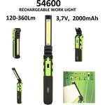 JBM Акумулаторна сгъваема LED лампа 120-360Lm, 3.7V, 2000mAh , JBM 54600