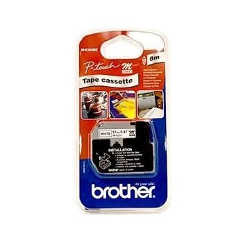 Brother Етикетна лента Brother - MK231BZ, 12 mm, бяла/черна (MK231BZ)