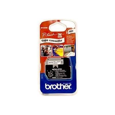 Brother Етикетна лента Brother - MK231BZ, 12 mm, бяла/черна (MK231BZ)