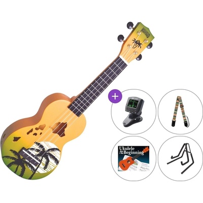 Mahalo Hawaii SET Hawaii Green Burst Сопрано укулеле (MD1HA-GNB-SET)