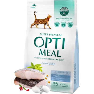 OPTIMEAL Kompletní suché krmivo pro dospělé kočky s vysokým obsahem tresky 0,7 kg – Hledejceny.cz