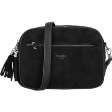 Phard Semišová dámská crossbody kabelka Daniela černá