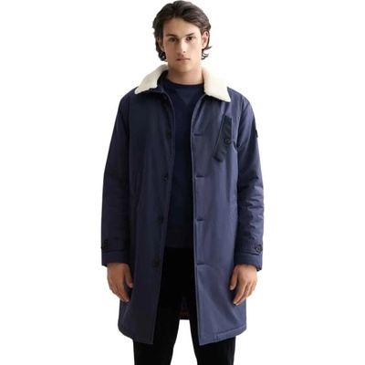 Scotch & Soda Палто Scotch & soda Teddy Collar coat - Blue (Blue)