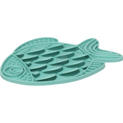 Flamingo силиконова Lick Pad за кучета и котки - тюркоаза риба 1 бр