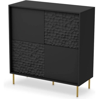 Bogdan Furniture Europe Скрин Мебели Богдан Bullet KM-2-E20, черен цвят