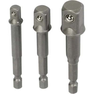 Raider Адаптери от 1/4" HEX на 1/4" , 3/8" , 1/2" квадрат 3бр. Raider 158904