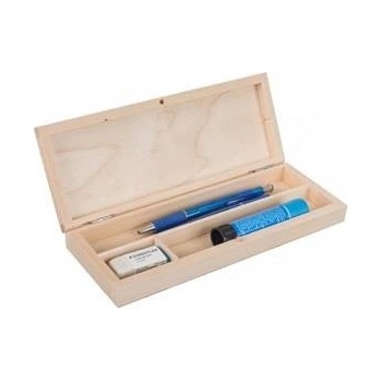 Dřevobox Dřevěná krabička na psací potřeby penál KRD22