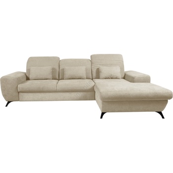 Image 1 of Laski Разтегателна ъглова тапицирана холна гарнитура alta с място за съхранение, l-образна, дясна, бежова (lk0112)