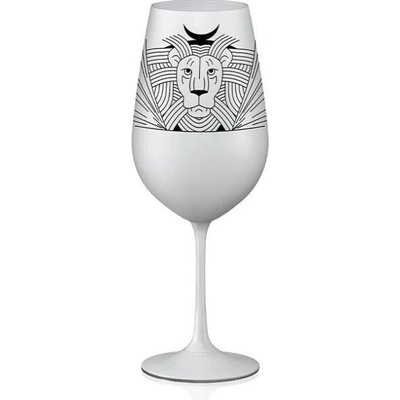 Crystalex sklenice Zvěrokruhy Lev bílá 550 ml