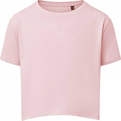 TriDri® Volné dívčí crop top boxy tričko