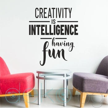 Image 1 of Creativity is intelligence (13080)