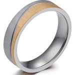 HARAHU Мъжки Пръстен SE-17602 - Сребърен / Златен / 59mm KP17602
