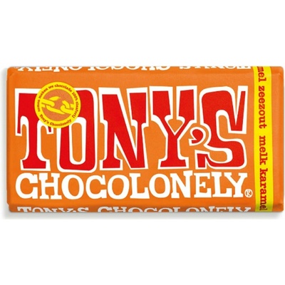 Tony’s Chocolonely – mliečná čokoláda, karamel a mořská sůl 180 g