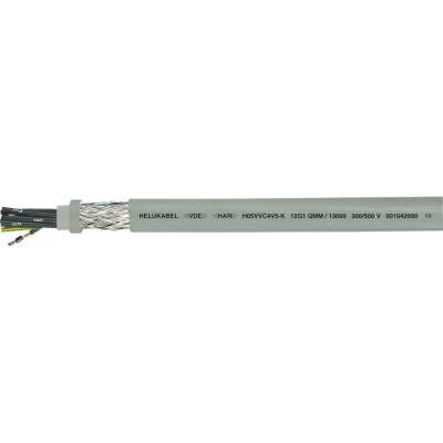 Helu H05VVC4V5-K (NYSLYCYÖ-JZ) 13073-500 riadiaci kábel 4 G 0.75 mm² 500m sivá