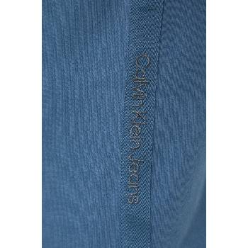 Calvin Klein Jeans Памучна тениска Calvin Klein Jeans в синьо с изчистен дизайн J30J326159 (J30J326159)