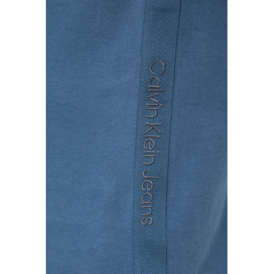 Calvin Klein Jeans Памучна тениска Calvin Klein Jeans в синьо с изчистен дизайн J30J326159 (J30J326159)