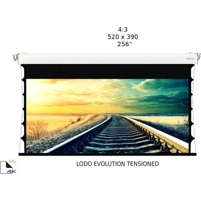 Screenline Моторизиран прожекционен екран Screenline LODO EVO TENS Home Vision, 520x390 (256), 4: 3, бял, стенен превключвател (SL-ET520B-HV)