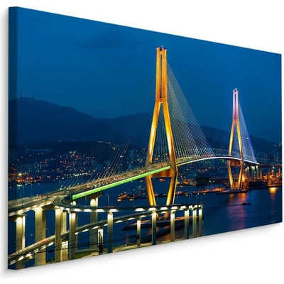 MyBestHome BOX Plátno Busan Harbour Bridge, Jižní Korea Varianta: 90x60