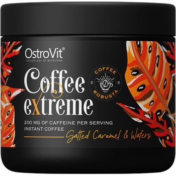 OstroVit Coffee Extreme | Natural Robusta ~ Flavored Instant Coffee [150 грама] Salted Caramel & Wafers