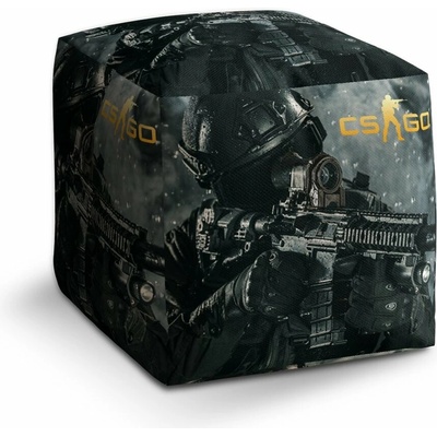 Sablio Taburet Cube CS:GO Voják 1: 40x40x40 cm