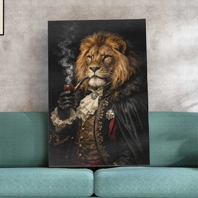 Art Gift Decor Картина от канава - Лъв аристократ