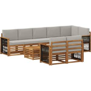vidaXL Комплекти дивани Солидно акациево дърво (3384532)