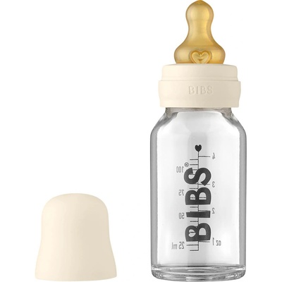 Bibs Baby Bottle sklenená fľaša 110ml ivory