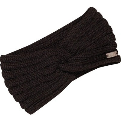 Pletená čelenka s uzlem PLETEX L462 Barva: Černá – Zboží Mobilmania