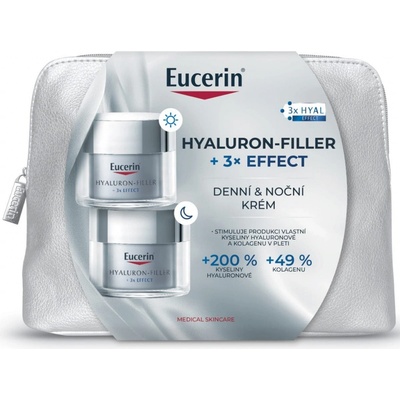 Eucerin Hyaluron-Filler+ 3x Effect denní a noční krém 50 ml + 50 ml dárková sada