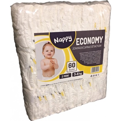 NAPPY ECONOMY Mini 3-6 kg 57 ks