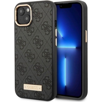 GUESS Гръб Guess 4G MagSafe за Apple iPhone 14 Black (GUHMP14SU4GPRK)