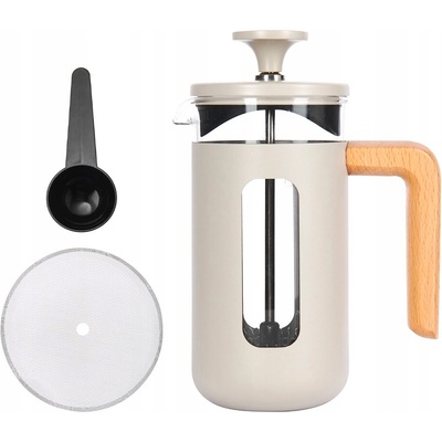 La Cafetière Pisa French Press z nerezové oceli, krémová 3