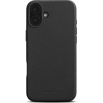 WOOLnut Leather Case for iPhone 16 Plus - Black (K-WN-IP16PL-C-2847-BK)