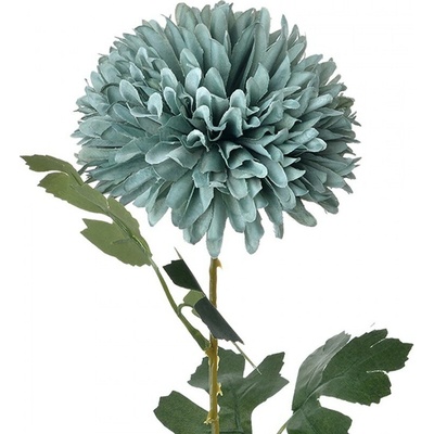 Dekorácia umelá kvetina s modrým kvetom - 10*10*54 cm - Clayre & Eef
