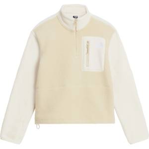 The North Face Дамски поларен пуловер The North Face Women's Yumiori 1/4 Zip Fleece jumper - Desert Stone / White Dune - размер XXL (105-7922-0316)