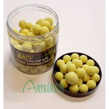 STRATEGY BAITS Plovoucí boilies Fluo Pop-Up 100g 20mm Sweet Scopex Cream