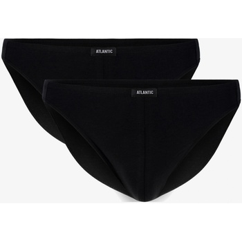 Atlantic Мъжки слипове от памук пима ATLANTIC Mini 2Pack Atlantic | Cheren | МЪЖЕ | S