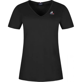 Le Coq Sportif Дамска тениска Le Coq Sportif ESS Tee SS Col V No. 1 W - Черен