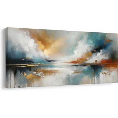 Obraz moderní abstrakce s přírodou - 120x60