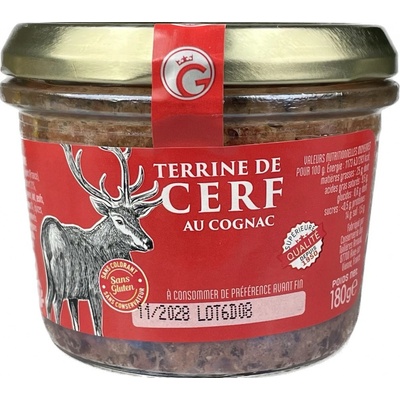 Gourmet Partners Jelení terina s koňakem 180 g