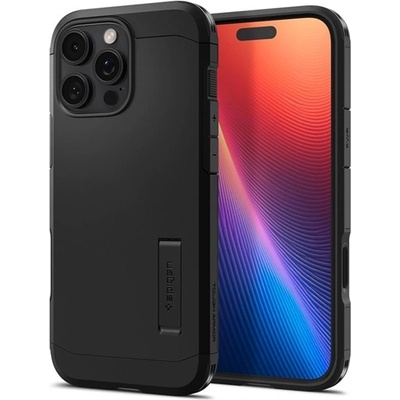 Spigen iPhone 16 Pro SPIGEN TOUGH ARMOR MAG T Пластмасов удароустойчив капак за телефон MagSafe, черен ACS08510 (ACS08510)