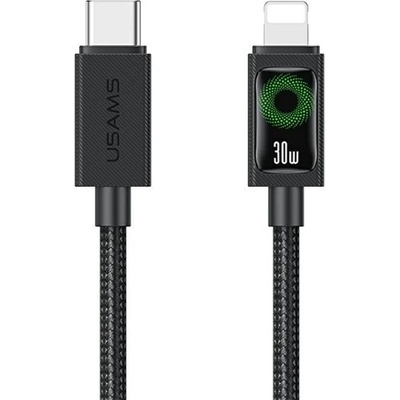 USAMS IPAD / IPAD 2 / IPAD 3-то поколение USAMS U92 кабел за данни USB - Lightning, 120 см, ЧЕРЕН SJ774USB01 (SJ774USB01)